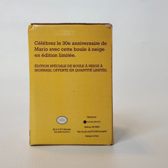 Nintendo Super Mario Maker Snow Globe 30th Anniversary GameStop Exclusive - Picture 5 of 7